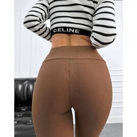 Лосини жіночі теплі 1106 brown р.M-2XL "VICTORY" недорого оптом від прямого постачальника