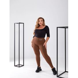 Лосини жіночі теплі 2102 brown р.2XL-6XL "VICTORY" недорого оптом від прямого постачальника