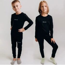 Фотография Термобельё детское унисекс Termo D black р.128-152 "VICTORY" недорого оптом от прямого поставщика