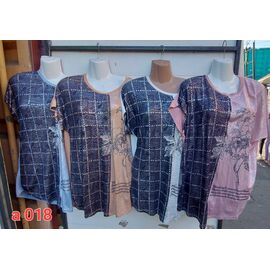 Фотография Футболка женская A018 mix-old-1 р.56-60 "VICTORY" недорого оптом от прямого поставщика