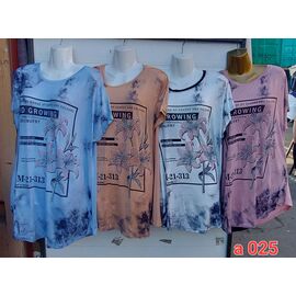 Фотография Футболка женская A025 mix р.56-60 "VICTORY" недорого оптом от прямого поставщика