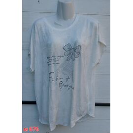 Фотография Футболка женская M676 white р.L-2XL "VICTORY" недорого оптом от прямого поставщика