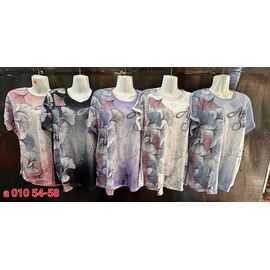 Фотография Футболка женская A010 mix р.54-58 "VICTORY" недорого оптом от прямого поставщика