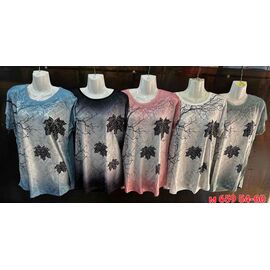 Фотография Футболка женская M659 mix р.54-60 "VICTORY" недорого оптом от прямого поставщика