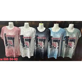 футболка жіноча M666 mix р.54-60 "VICTORY" недорого оптом від прямого постачальника