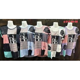 Фотография Футболка женская A012 mix р.54-58 "VICTORY" недорого оптом от прямого поставщика