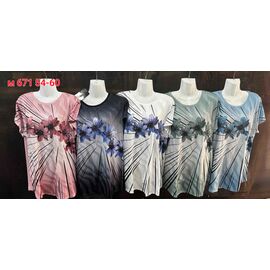 футболка жіноча M671 mix р.54-60 "VICTORY" недорого оптом від прямого постачальника