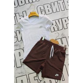 Фотография Костюм женский 13 white-brown р.44-52 "VICTORY" недорого оптом от прямого поставщика