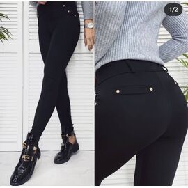 Фотография Лосины женские 5852 black р.S-XL "VICTORY" недорого оптом от прямого поставщика