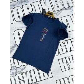 Футболка чоловіча SS49 navy р.S-2XL "VICTORY" недорого оптом від прямого постачальника