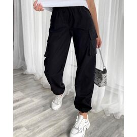 Штани спортивні жіночі теплі 8052 black р.S-XL "VICTORY" недорого оптом від прямого постачальника