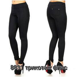 Фотография Лосины женские тёплые 8831 black р.S-XL "VICTORY" недорого оптом от прямого поставщика