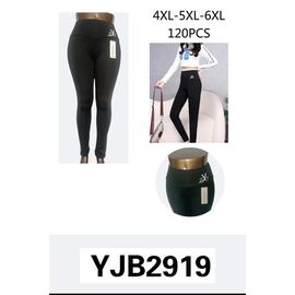 Фотография Лосины женские тёплые 2919 black р.4XL-6XL "VICTORY" недорого оптом от прямого поставщика