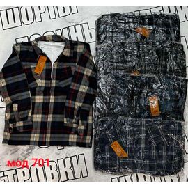 Фотография Рубашка мужская тёплая 702 mix р.70-78 "VICTORY" недорого оптом от прямого поставщика