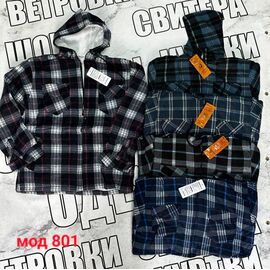 Фотография Рубашка мужская тёплая 801 mix р.XL-5XL "VICTORY" недорого оптом от прямого поставщика