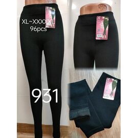 Лосини жіночі теплі 931 black р.42-48 "VICTORY" недорого оптом від прямого постачальника