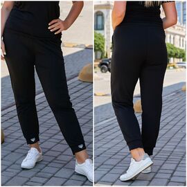 Фотография Штаны спортивные женские 10022 black р.XL-4XL "VICTORY" недорого оптом от прямого поставщика