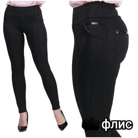 Фотография Лосины женские тёплые 712 black р.S-XL "VICTORY" недорого оптом от прямого поставщика