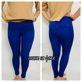 Фотография Лосины женские тёплые 731 blue р.XL-4XL "VICTORY" недорого оптом от прямого поставщика