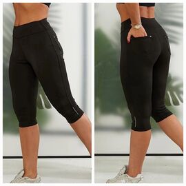 Фотография Бриджи женские 72 black р.S-XL "VICTORY" недорого оптом от прямого поставщика