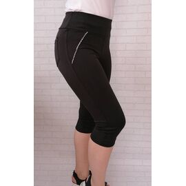Фотография Бриджи женские 5215 black р.S-XL "VICTORY" недорого оптом от прямого поставщика