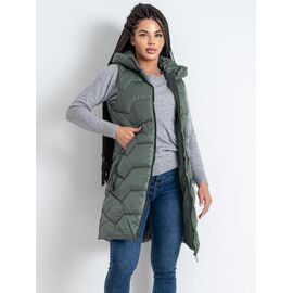 Фотография Жилетка женская 2302 green р.L-3XL "VICTORY" недорого оптом от прямого поставщика