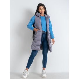 Фотография Жилетка женская 2302 grey р.L-3XL "VICTORY" недорого оптом от прямого поставщика