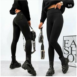 Фотография Лосины женские тёплые 1031 black-old-2 р.S-XL "VICTORY" недорого оптом от прямого поставщика