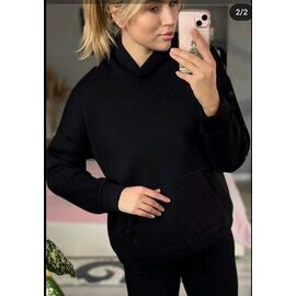 Фотография Худи женское 815 black-old-2 р.S-XL "VICTORY" недорого оптом от прямого поставщика