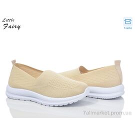 Фотография Слипоны женские тканевые Лето L925-5 beige (8 пар р.36-41) "L.Fairy" недорого оптом от прямого поставщика