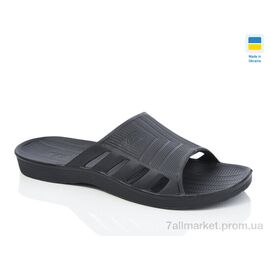 Шльопанці чоловічі пляжні Літо 108 чорний (8 пар р.41-45) "DeMur" недорого оптом від прямого постачальника