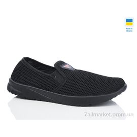 Фотография Слипоны мужские модные Весна/осень 144 чорний (10 пар р.41-45) "DeMur" недорого оптом от прямого поставщика