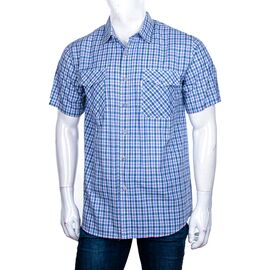 Фотография Рубашка мужская летняя A729-2 blue р.XL-5XL "Logaster" недорого оптом от прямого поставщика
