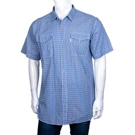 Фотография Рубашка мужская летняя A729-3 blue р.XL-5XL "Logaster" недорого оптом от прямого поставщика