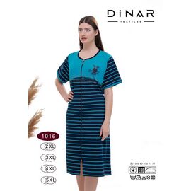 Халат жіночий DO-D1016 l.blue р.2XL-5XL "Annet" недорого оптом від прямого постачальника