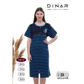 Халат жіночий DO-D1017 navy р.6XL-9XL "Annet" недорого оптом від прямого постачальника