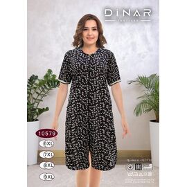 Халат жіночий DO-D10579 black р.6XL-9XL "Annet" недорого оптом від прямого постачальника