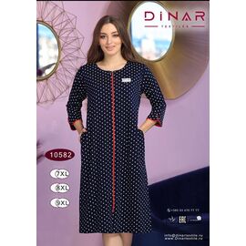Халат жіночий DO-D10582 navy р.7XL-9XL "Annet" недорого оптом від прямого постачальника