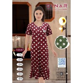 Халат жіночий DO-D10587 wine р.XL-6XL "Annet" недорого оптом від прямого постачальника