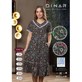 Халат жіночий DO-D10670 navy р.XL-6XL "Annet" недорого оптом від прямого постачальника