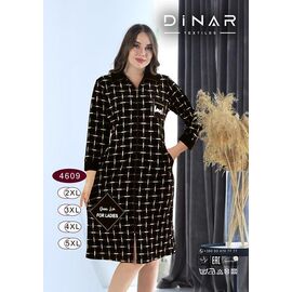 Халат жіночий DO-D4609 black р.2XL-5XL "Annet" недорого оптом від прямого постачальника