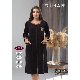 Фотография Халат женский DO-D4631 black р.2XL-5XL "Annet" недорого оптом от прямого поставщика