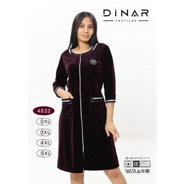 Фотография Халат женский DO-D4632 d.brown р.2XL-5XL "Annet" недорого оптом от прямого поставщика