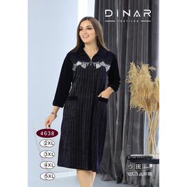 Халат жіночий DO-D4638 navy р.2XL-5XL "Annet" недорого оптом від прямого постачальника