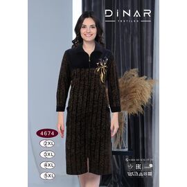 Халат жіночий DO-D4674 navy р.2XL-5XL "Annet" недорого оптом від прямого постачальника