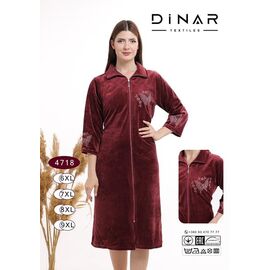 Халат жіночий DO-D4718 brown р.6XL-9XL "Annet" недорого оптом від прямого постачальника