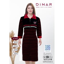 Халат жіночий DO-D4744 black р.2XL-5XL "Annet" недорого оптом від прямого постачальника