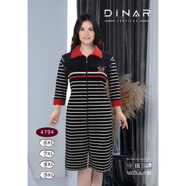 Халат жіночий DO-D4794 navy р.6XL-9XL "Annet" недорого оптом від прямого постачальника