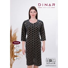 Халат жіночий DO-D4806 black р.2XL-5XL "Annet" недорого оптом від прямого постачальника