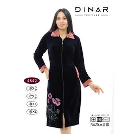 Халат жіночий DO-D4842 navy р.6XL-9XL "Annet" недорого оптом від прямого постачальника